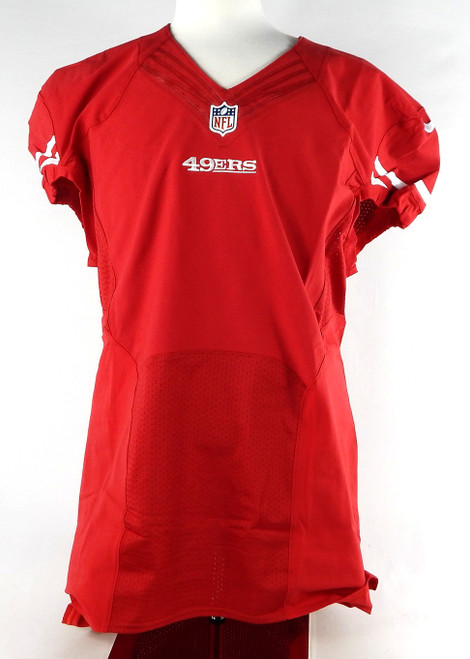 2015 San Francisco 49ers Blank Game Issued Red Jersey 48 DP81795