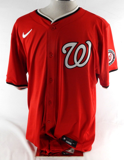 2025 Washington Nationals Jake Irvin #27 Game Issued Red Jersey 48 165