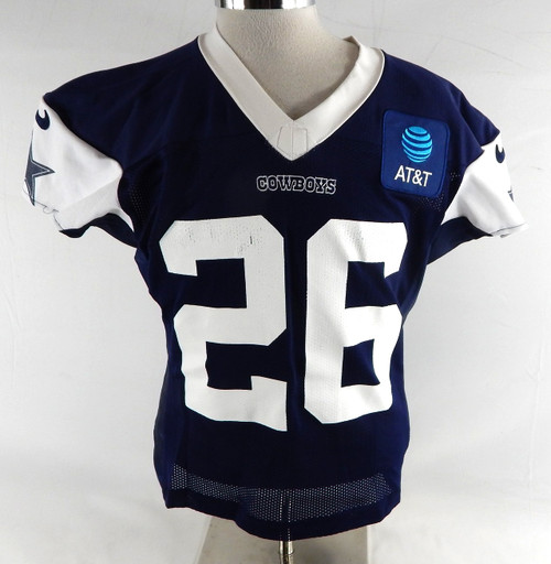 2025 Dallas Cowboys DaRon Bland #26 Game Used Navy Practice Jersey 48 475