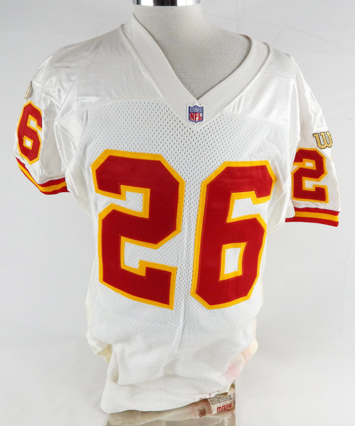 1996 Kansas City Chiefs J.Anderson #26 Game Issued White Jersey 42 019