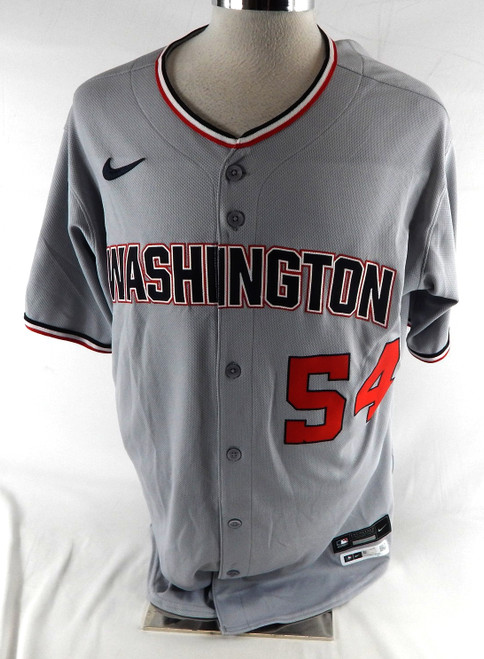 2025 Washington Nationals Andrew Alvarez #54 Game Issued Grey Jersey 46 201