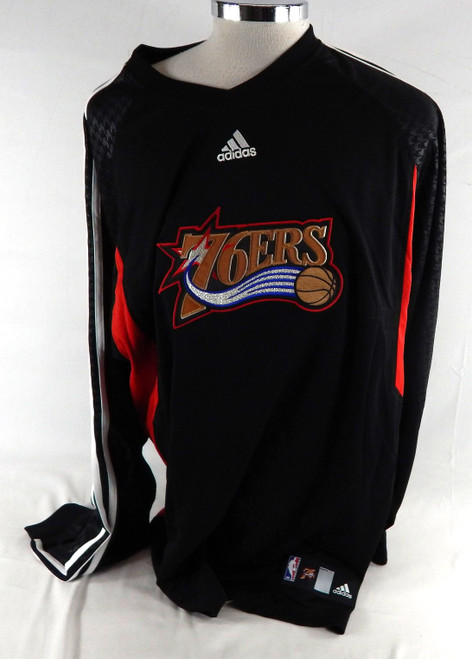 2007-08 Philadelphia 76ers Game Issued Black Shooting Shirt 2XL 355