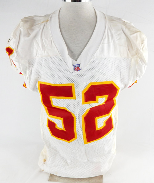 1996 Kansas City Chiefs King #52 Game Issued White Jersey 031