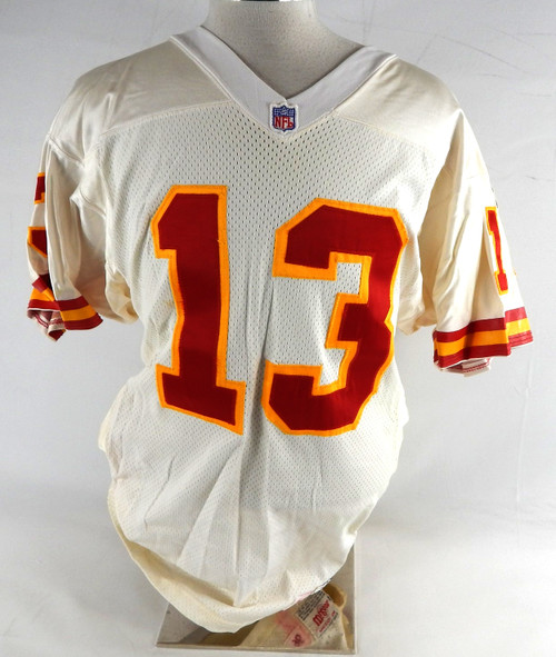 1996 Kansas City Chiefs Bond #13 Game Issued White Jersey 44 065