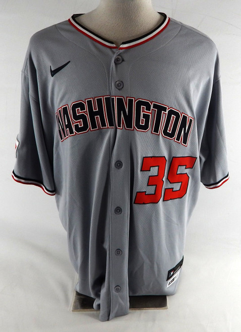 2025 Washington Nationals Henry Blanco #35 Game Issued Grey Jersey 52 307