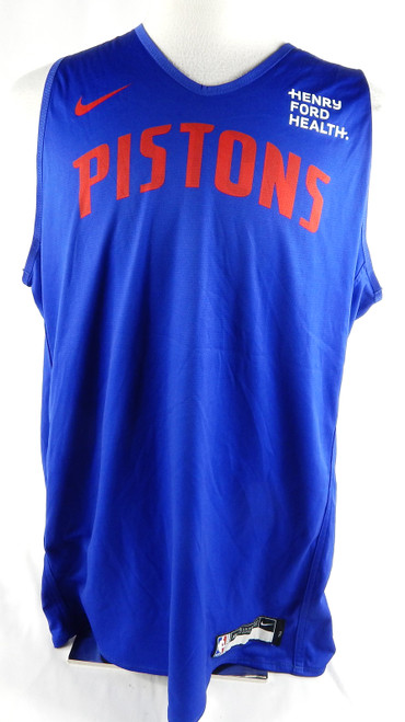 2023-25 Detroit Pistons #19 Game Used Blue Practice Jersey HFH Patch XL 00