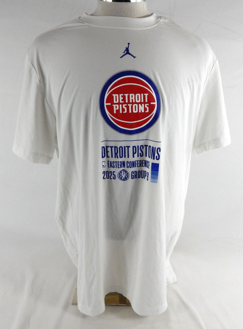 2025-26 Detroit Pistons Wendell Moore JR. #14 Game Used White Shirt NBA Cup XL 6