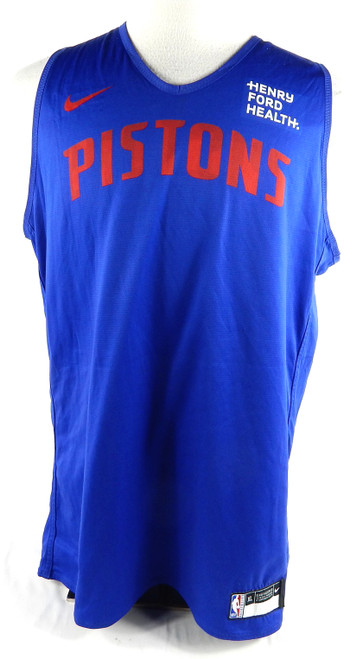 2023-25 Detroit Pistons #31 Game Used Blue Practice Jersey HFH Patch XL 28