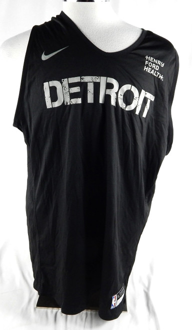 2024-25 Detroit Pistons Malik Beasley #5 Game Used Black Practice Jersey XL 93