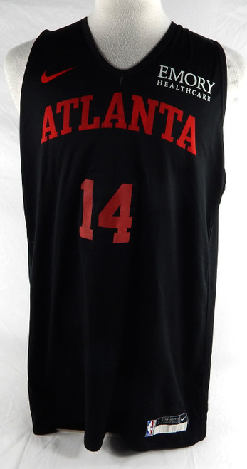2024-25 Atlanta Hawks Terance Mann #14 Game Used Black Practice Jersey L DP94580
