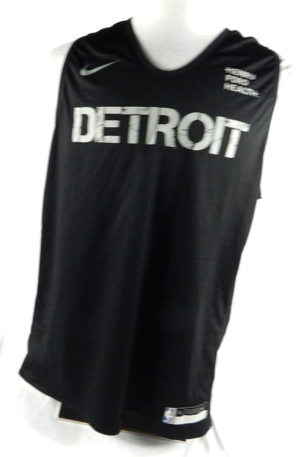 2024-25 Detroit Pistons Paul Reed #7 Game Used Black Practice Jersey XL 84