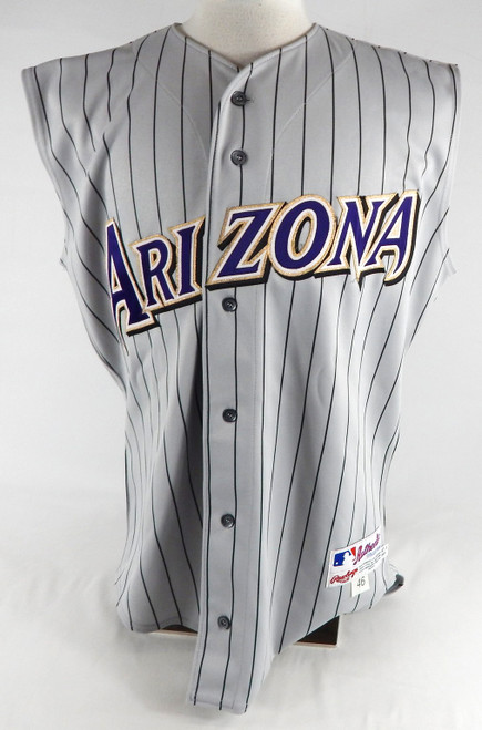 2001 Arizona Diamondbacks Danny Klassen #7 Game Issued Grey Vest Jersey 46 253