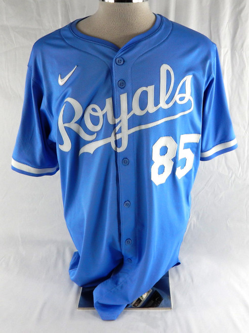 2025 Kansas City Royals Brandon Johnson #85 Game Issued Used Powder Blue Jersey