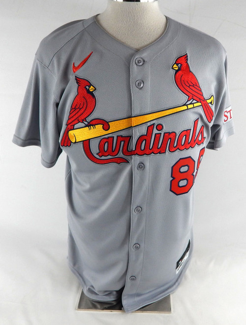 2025 St. Louis Cardinals Packy Elkins #88 Game Issued Grey Jersey 42 497