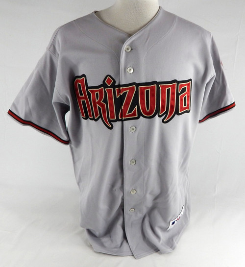 2007 Arizona Diamondbacks Glenn Sherlock #53 Game Used Grey Jersey 48 282