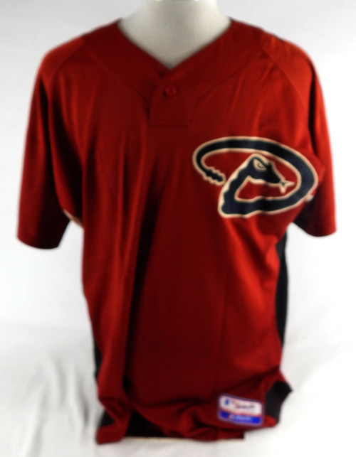 2006-09 Arizona Diamondbacks Lee Tinsley #8 Game Used Red Jersey ST BP 46 331