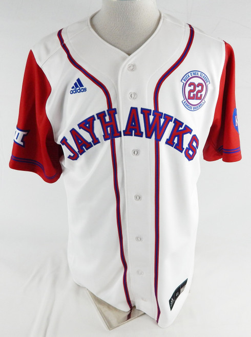 2025 Kansas Jayhawks #29 Game Used White Jersey Buck O'Neil Patch Baseball 44 26