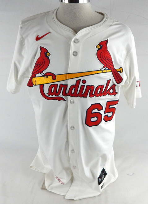 2025 St. Louis Cardinals Patrick Anderson #65 Game Issued White Jersey 44 530