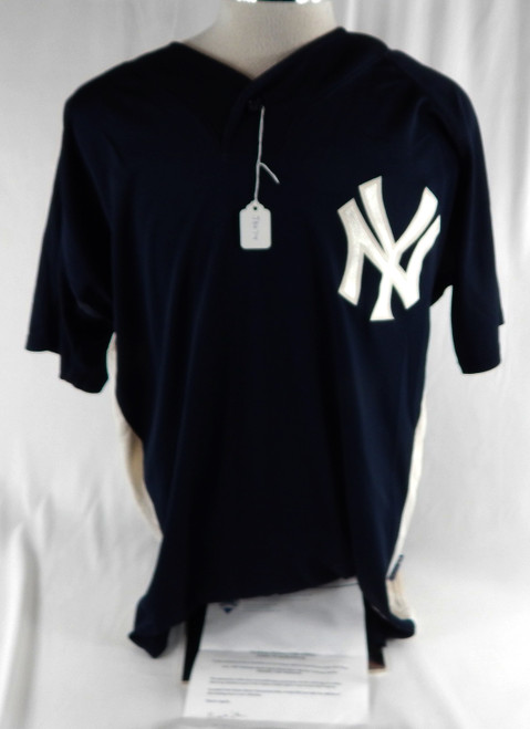 2007-08 New York Yankees #93 Game Issued Pos Used Navy Jersey BP ST 48 915