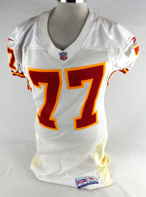 1997 Kansas City Chiefs Pellom McDaniels #77 Game Issued White Jersey 44 057