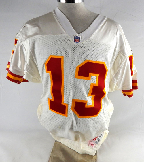 1996 Kansas City Chiefs Bond #13 Game Issued White Jersey 44 070