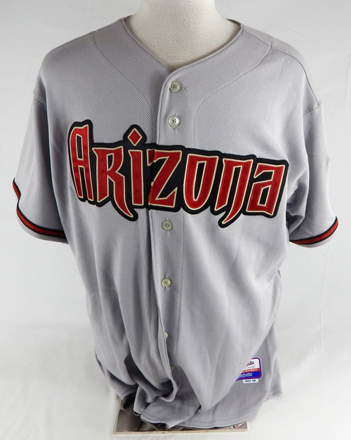 2009 Arizona Diamondbacks Cesar Valdez #43 Game Issued Grey Coolbase Jersey 48 0