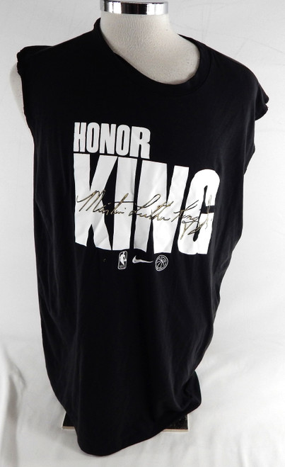 2025-26 Detroit Pistons Ron Holland #5 Game Used Black Tank Shirt MLK XL 859