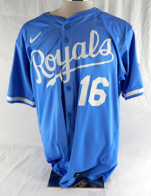 2025 Kansas City Royals Reggie Sanders #16 Game Issued Powder Blue Jersey 48 722