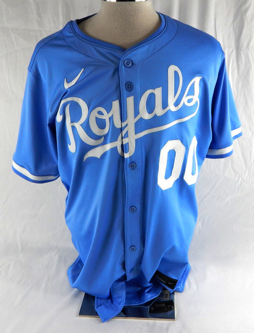 2025 Kansas City Royals Ryan Eigsti #0 Game Issued Powder Blue Jersey 46 724