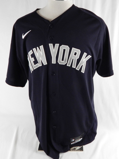 2021 New York Yankees Hoy Park #98 Game Issued Pos Used Navy Jersey BP ST 46 871