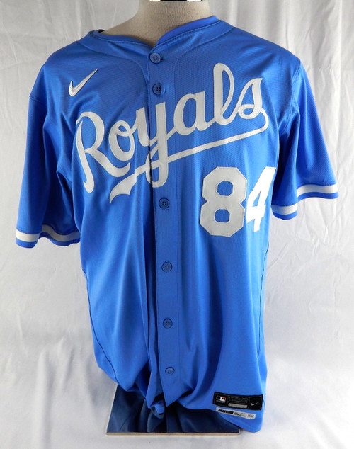 2025 Kansas City Royals Cruz Noriega #84 Game Issued Used Powder Blue Jersey 7