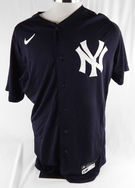 2021 New York Yankees Luis Cessa #85 Game Issued Pos Used Navy Jersey BP ST 44 8