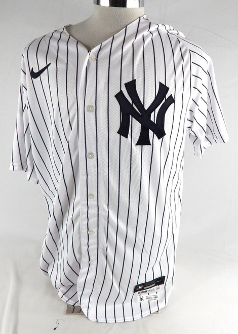2020 New York Yankees Luke Voit #59 Game Issued White Jersey 46 416