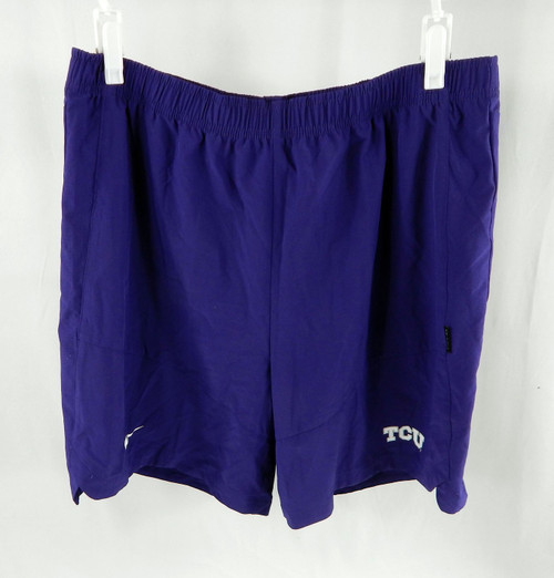 2021 Texas Christian TCU Horned Frogs Team Issued Workout Shorts XL DP110313