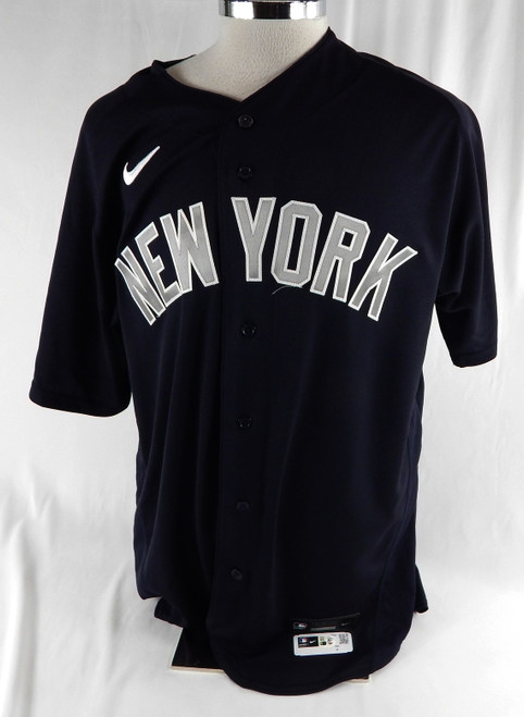 2020 New York Yankees #34 Game Issued Pos Used Navy Jersey BP ST 48 886