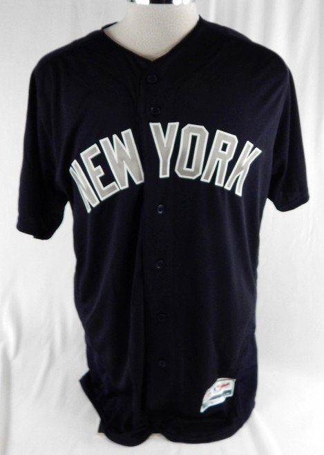 2019 New York Yankees Blank # Game Issued Navy Jersey BP ST 44 916