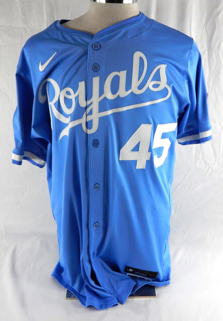 2025 Kansas City Royals David Noworyta #45 Game Issued Powder Blue Jersey 44 714