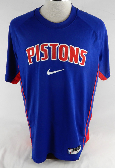 2025-26 Detroit Pistons Daniss Jenkins #24 Game Used Blue Shooting Shirt XL 577