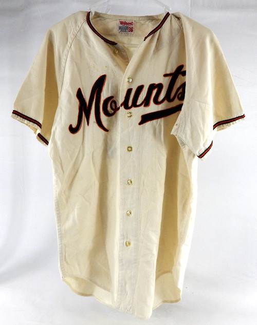 Mounts #2 Game Used White Flannel Jersey 36 863