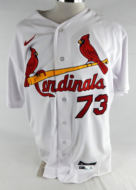 2022 St. Louis Cardinals Kramer Robertson #73 Game Issued White Jersey 50 541