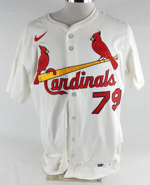 2025 St. Louis Cardinals Michael Gomez #79 Game Issued White Jersey 46 537