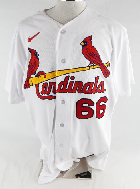 St. Louis Cardinals Connor Thomas #66 Authentic Signed White Jersey 48 546