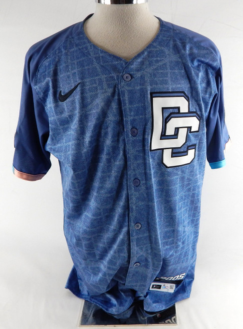 2025 Washington Nationals Luis Garcia Jr #2 Game Issued P Used Blue Jersey City