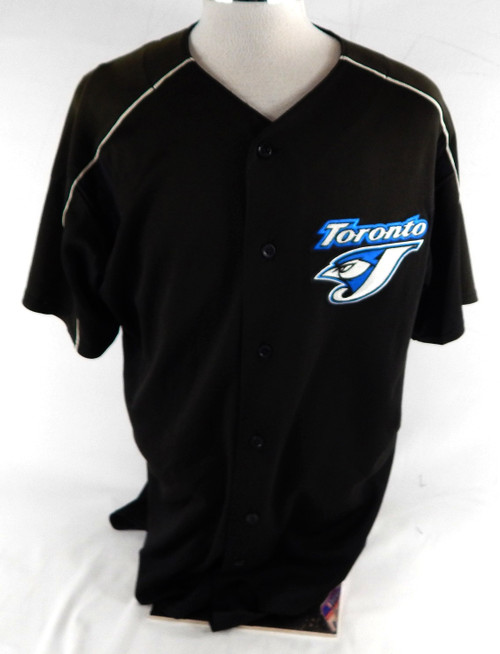 2004-06 Toronto Blue Jays Russ Adams #8 Game Used Black Jersey SST NP Rem 46 986