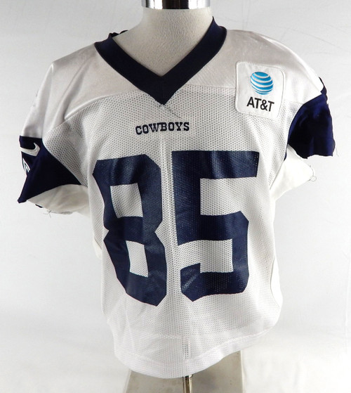 2025 Dallas Cowboys Princeton Fant #85 Game Used White Practice Jersey 50 433