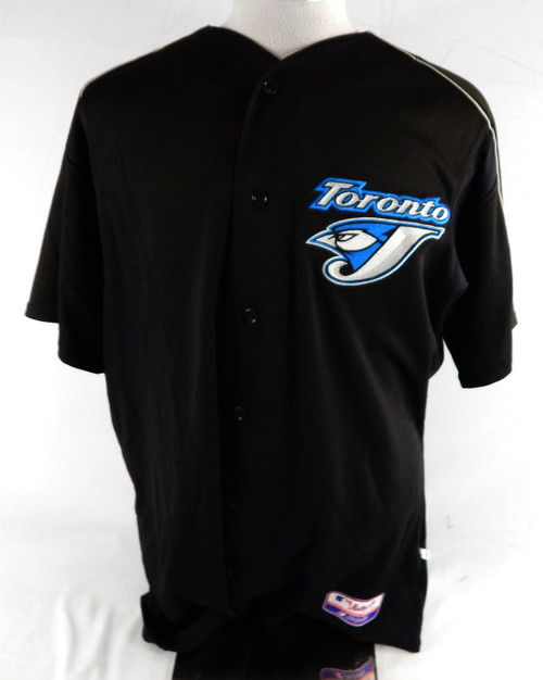 2004-06 Toronto Blue Jays #6 Game Used Black Jersey Spring Training NP Rem 46 87