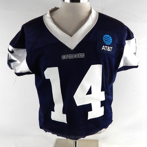 2025 Dallas Cowboys Markquese Bell #14 Game Used Navy Practice Jersey 48 458