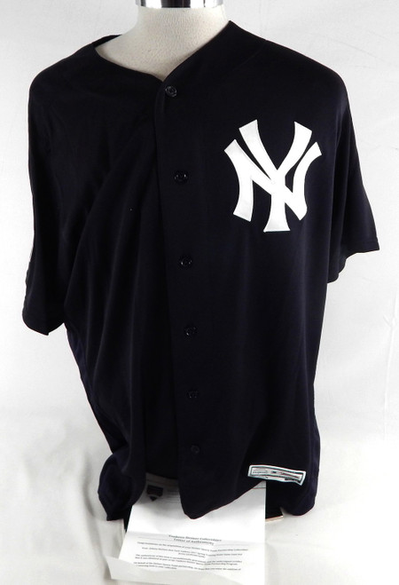 2017 New York Yankees Johnny Barbato #64 Game Used Navy Jersey ST Patch 48 662