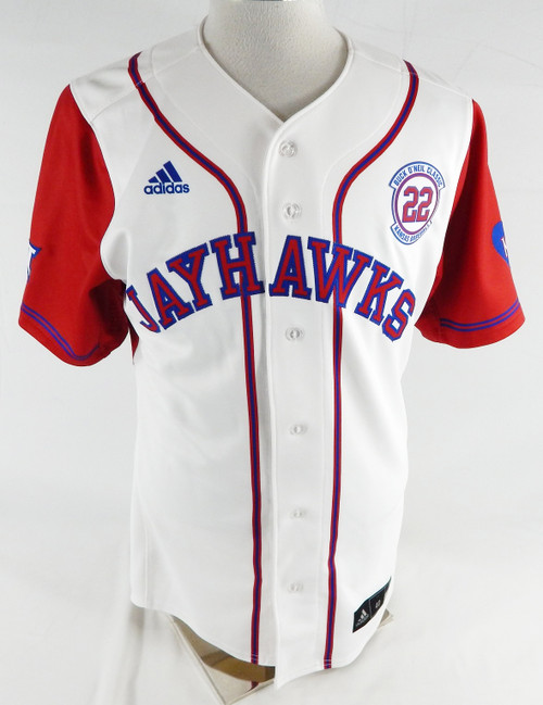 2025 Kansas Jayhawks #9 Game Used White Jersey Buck O'Neil Patch Baseball 40 624