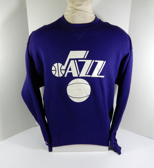 1990s Utah Jazz Game Issued Purple Warm Up Sweatshirt XL DP41052